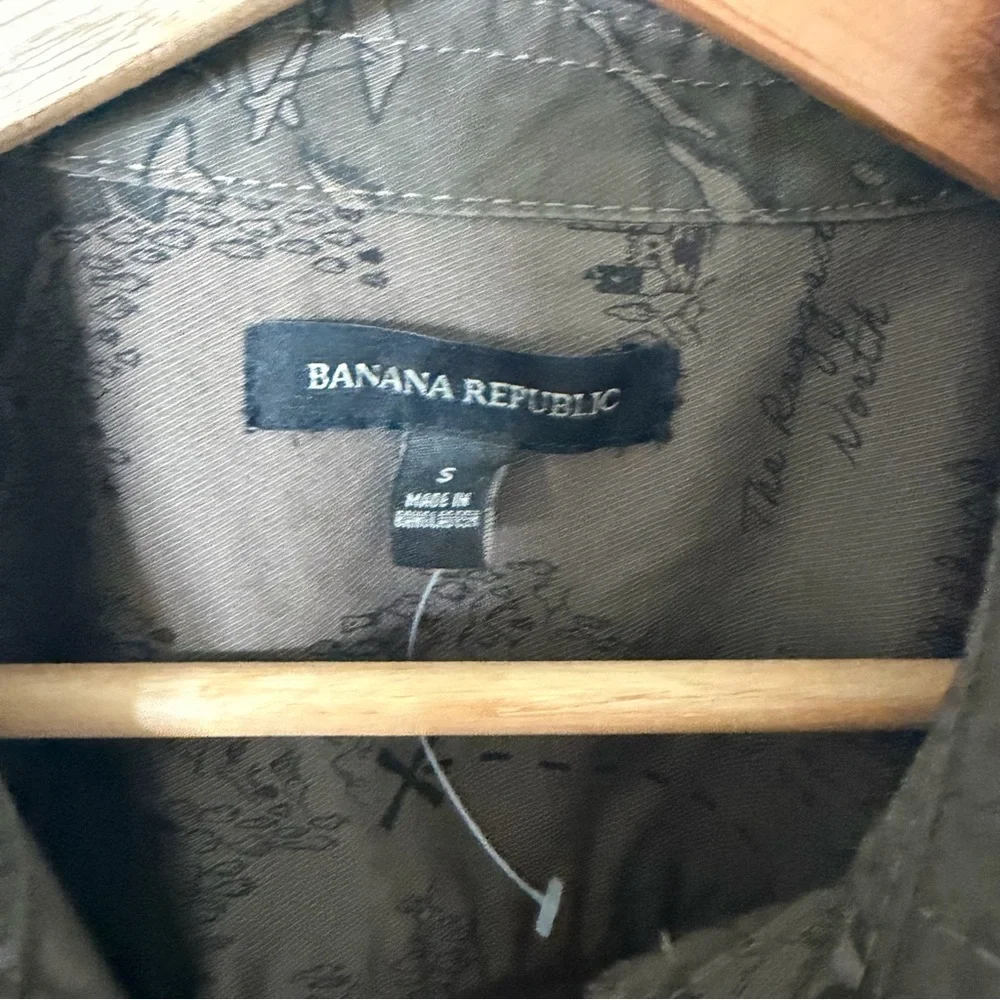Banana Republic Safari Utility Shirt Jacket Dress Small NWOT - Picture 6 of 13